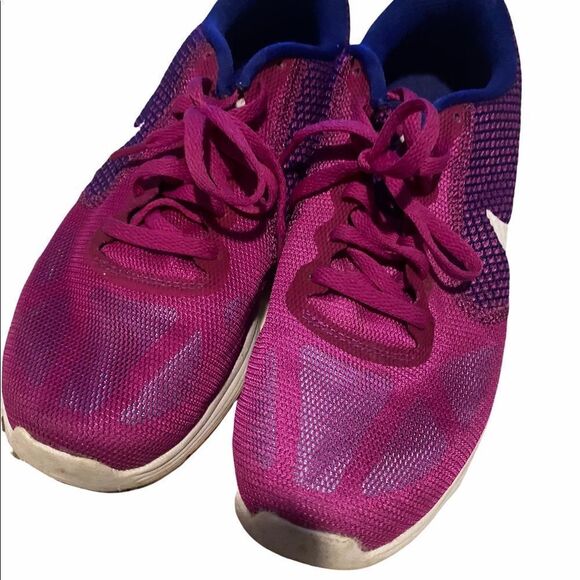 Nike Shoes Womens 8 Purple Blue Revolution 3 Running Training Sneakers - Picture 9 of 11